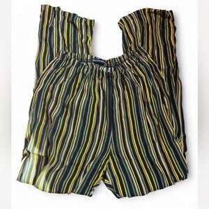 Brandy Melville Striped Easy On Pants in Green and Yellow